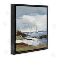 Elara Yasna | Moody Clouds Over Sailboats