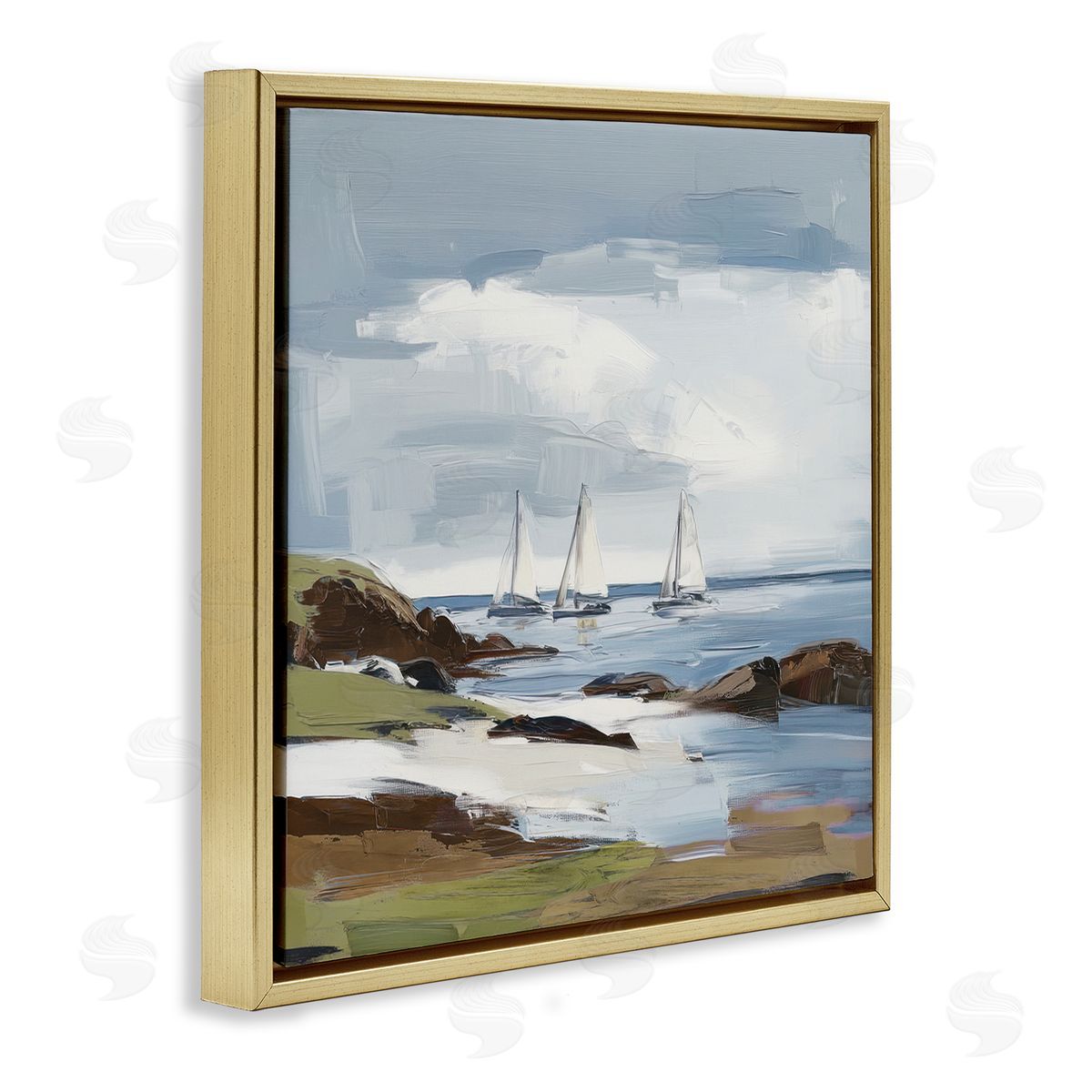 Elara Yasna | Moody Clouds Over Sailboats