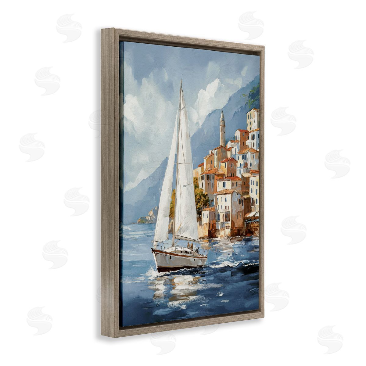 Raymond Powers | Sailboat by Coastal Port