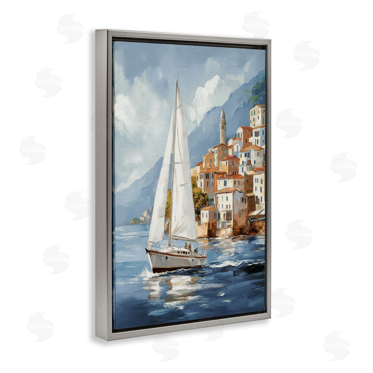 Raymond Powers | Sailboat by Coastal Port