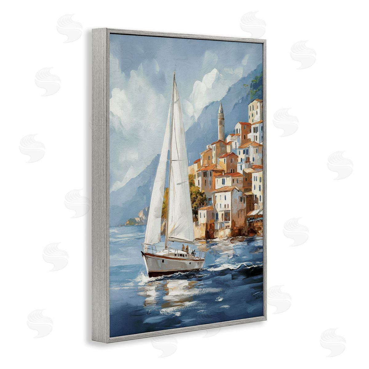 Raymond Powers | Sailboat by Coastal Port