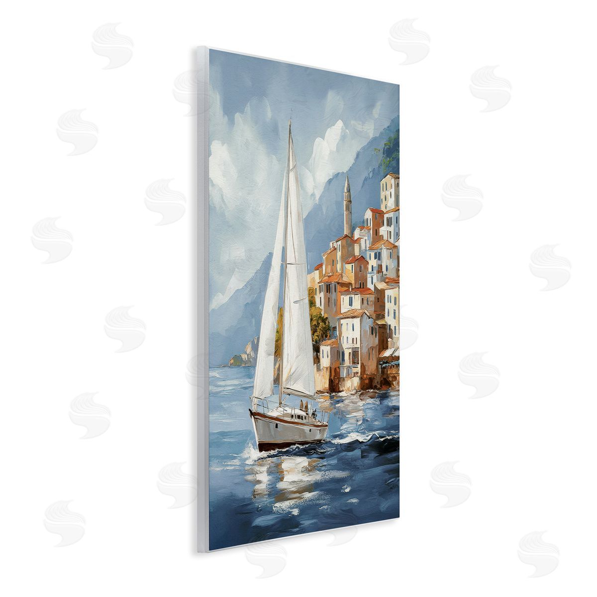 Raymond Powers | Sailboat by Coastal Port