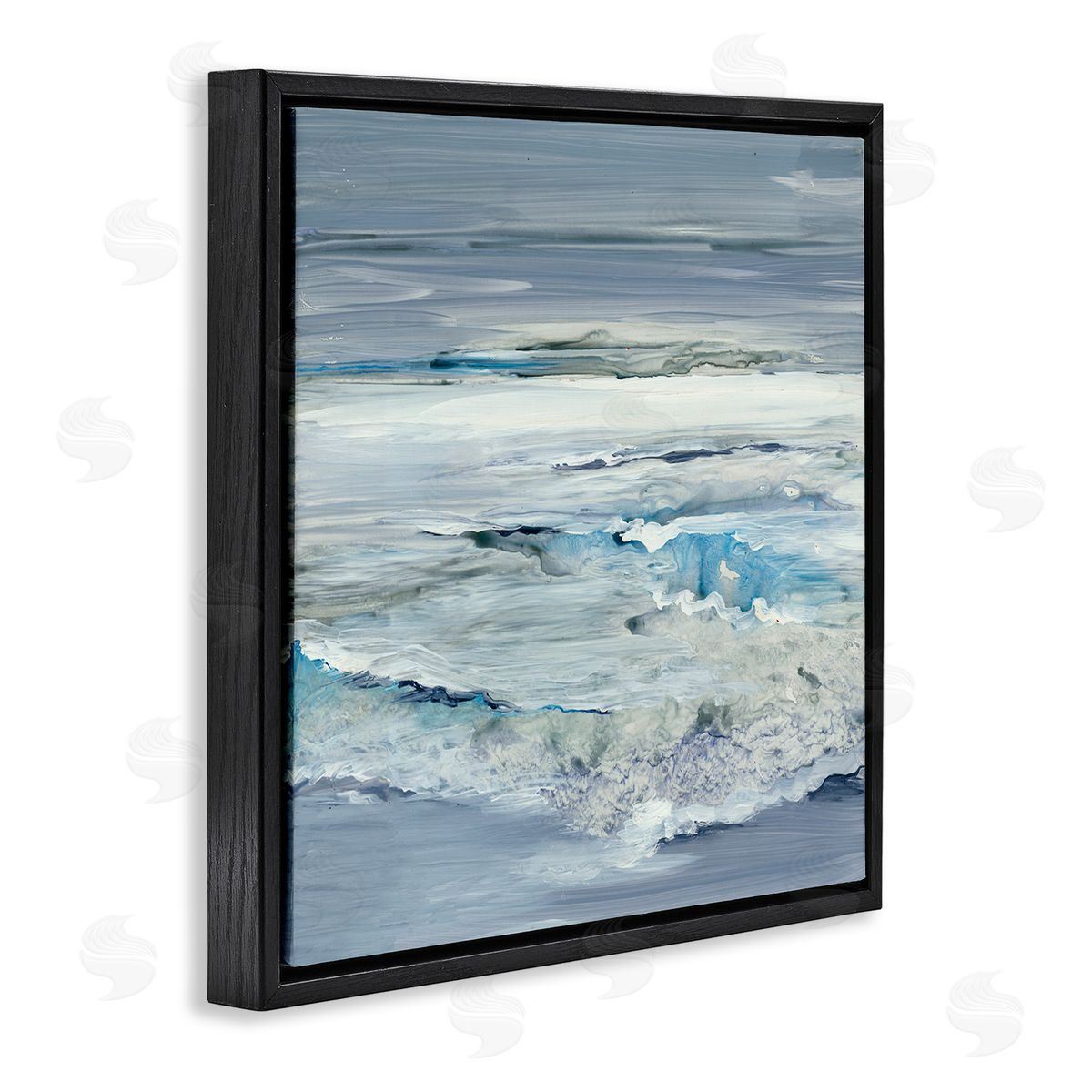 Lera Abstract Folded Wave Ripples Canvas Wall Art Print