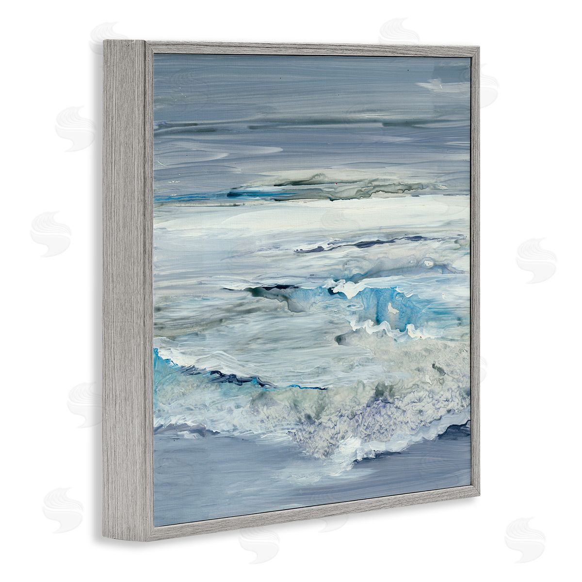 Lera Abstract Folded Wave Ripples Canvas Wall Art Print