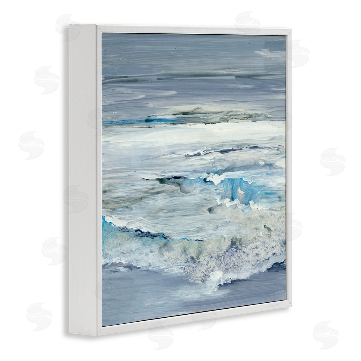 Lera Abstract Folded Wave Ripples Canvas Wall Art Print