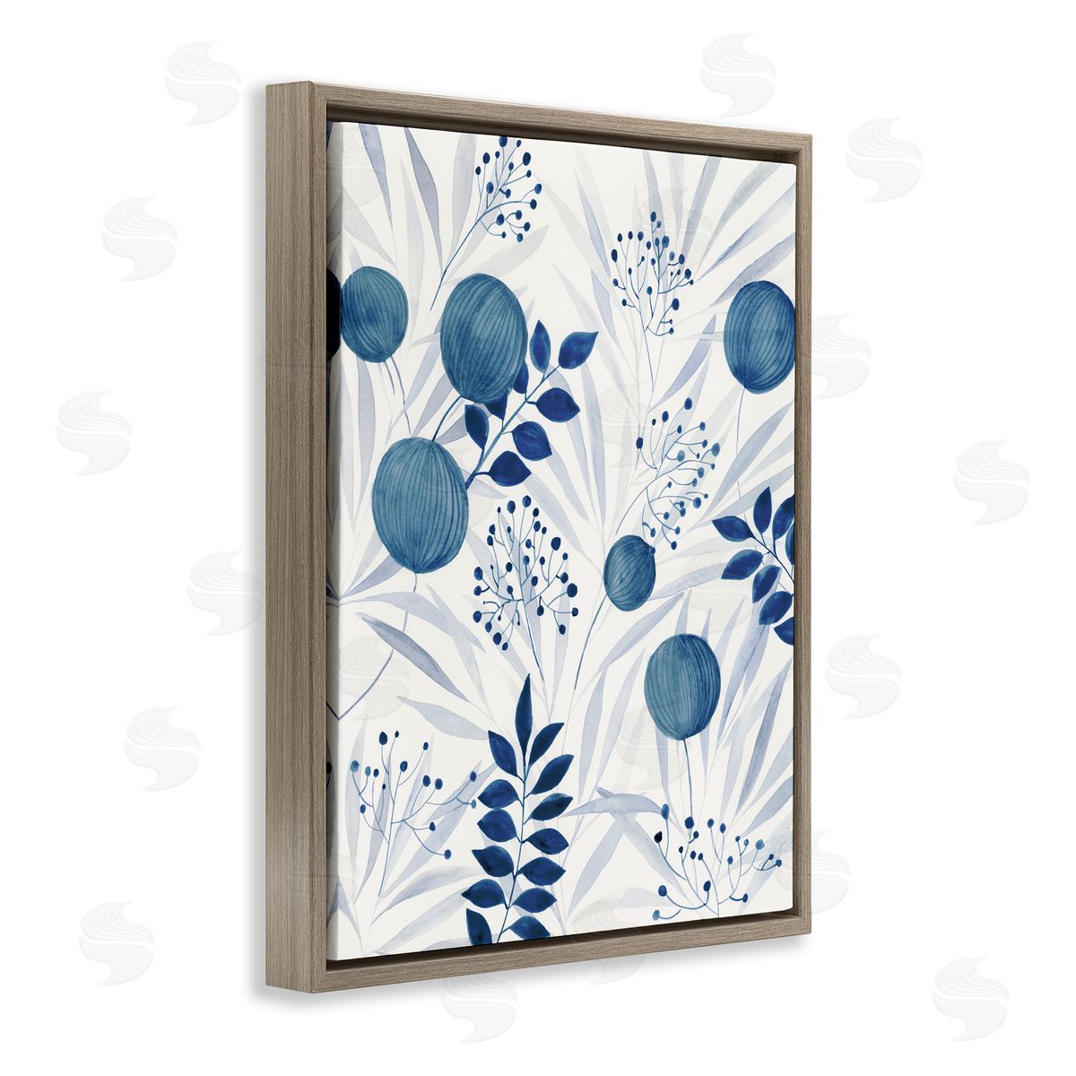 Hannah Dawson | Rounded Blue Plant Shapes