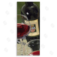 Stefano Ferreri | Vintage Red Wine & Glasses