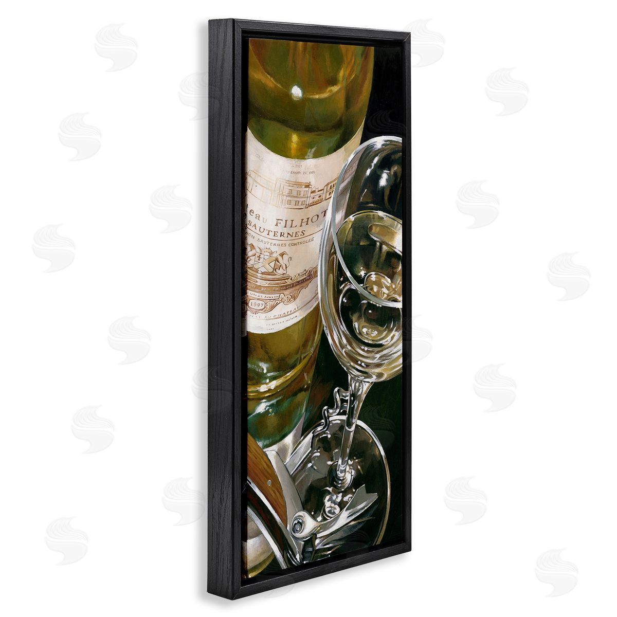 Stefano Ferreri White Wine Still Life Canvas Wall Art Print