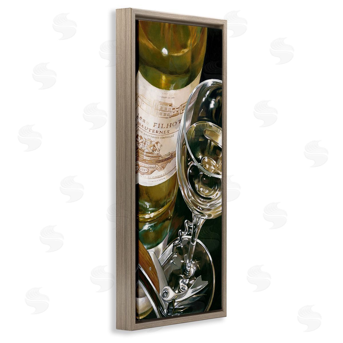 Stefano Ferreri White Wine Still Life Canvas Wall Art Print