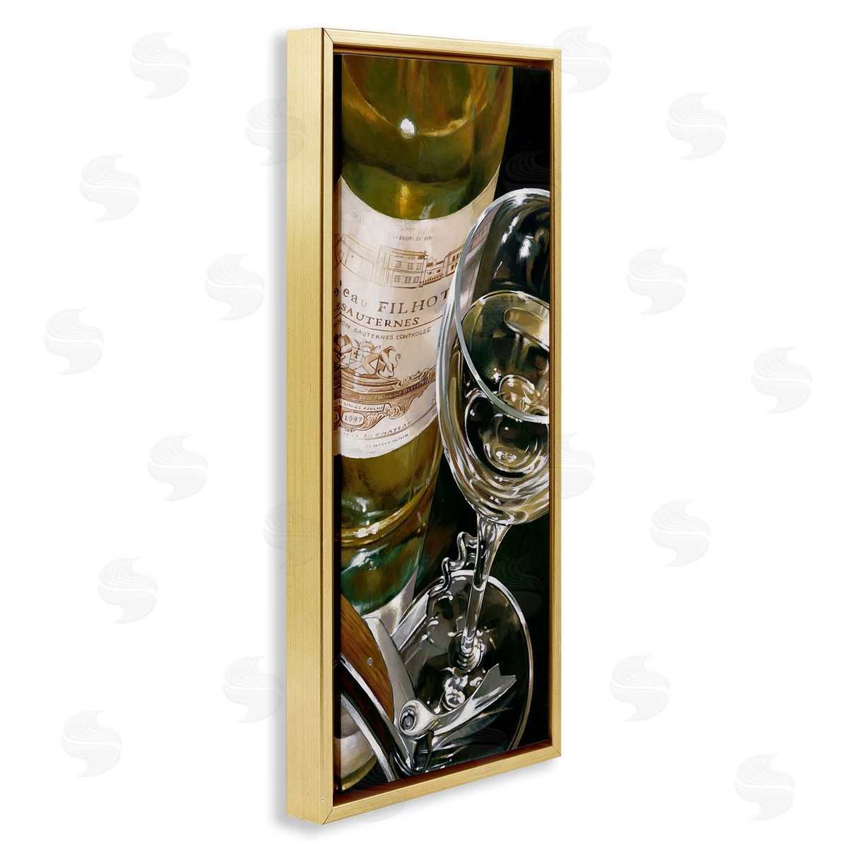 Stefano Ferreri White Wine Still Life Canvas Wall Art Print