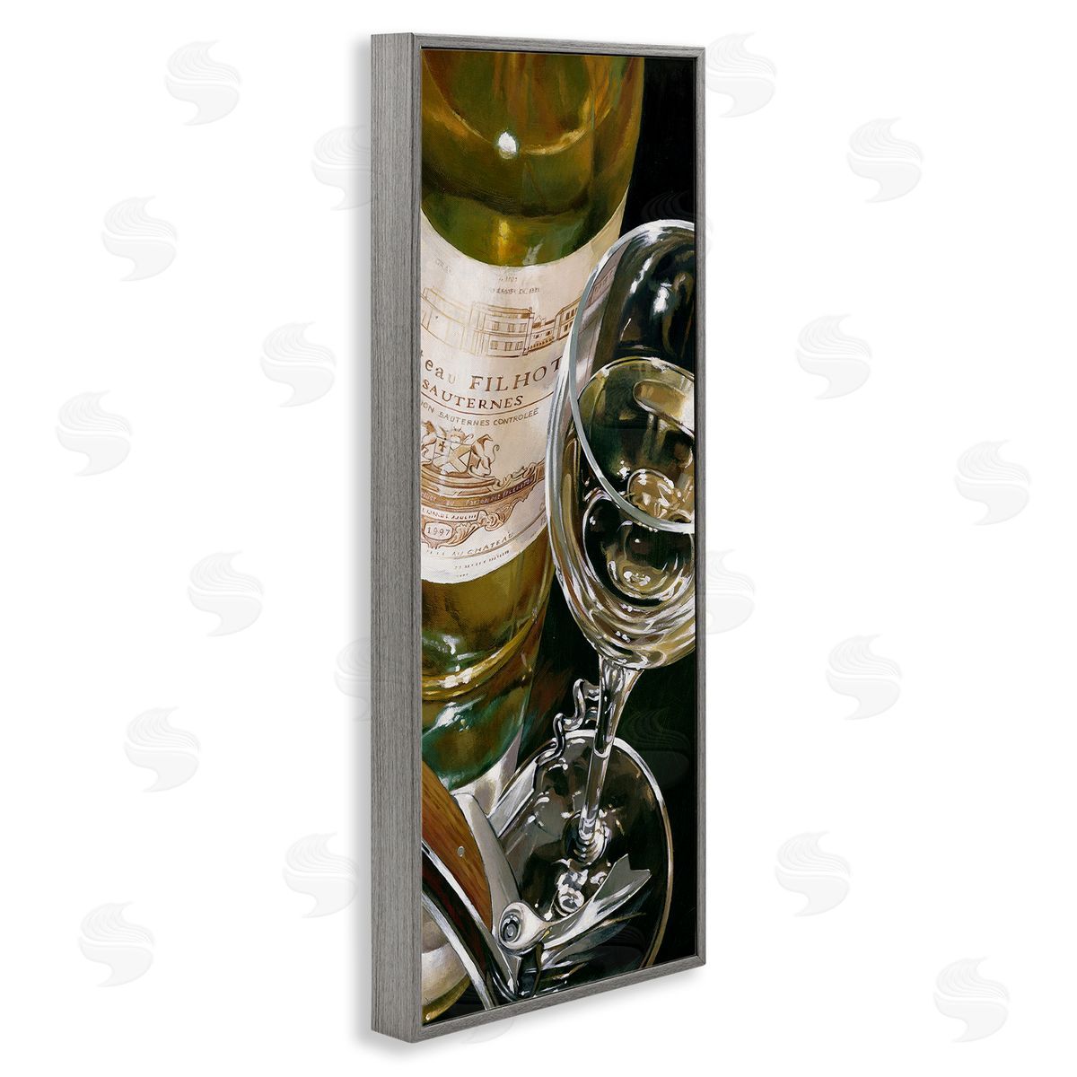 Stefano Ferreri White Wine Still Life Canvas Wall Art Print