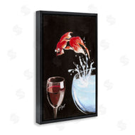 Jean-Pierre Got | Fish Diving Into Wine Glass