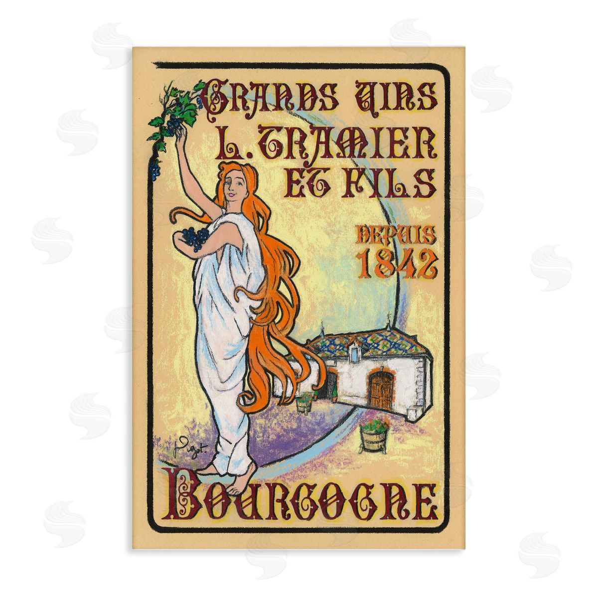 Jean-Pierre Got | Vintage Woman Picking Grapes