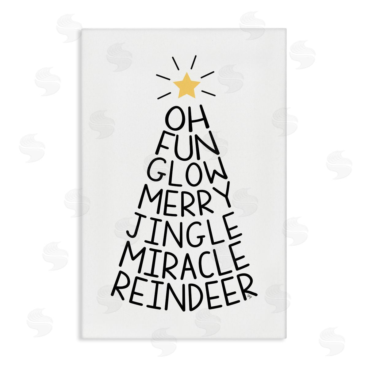 Martina Pavlova | Christmas Typography Tree