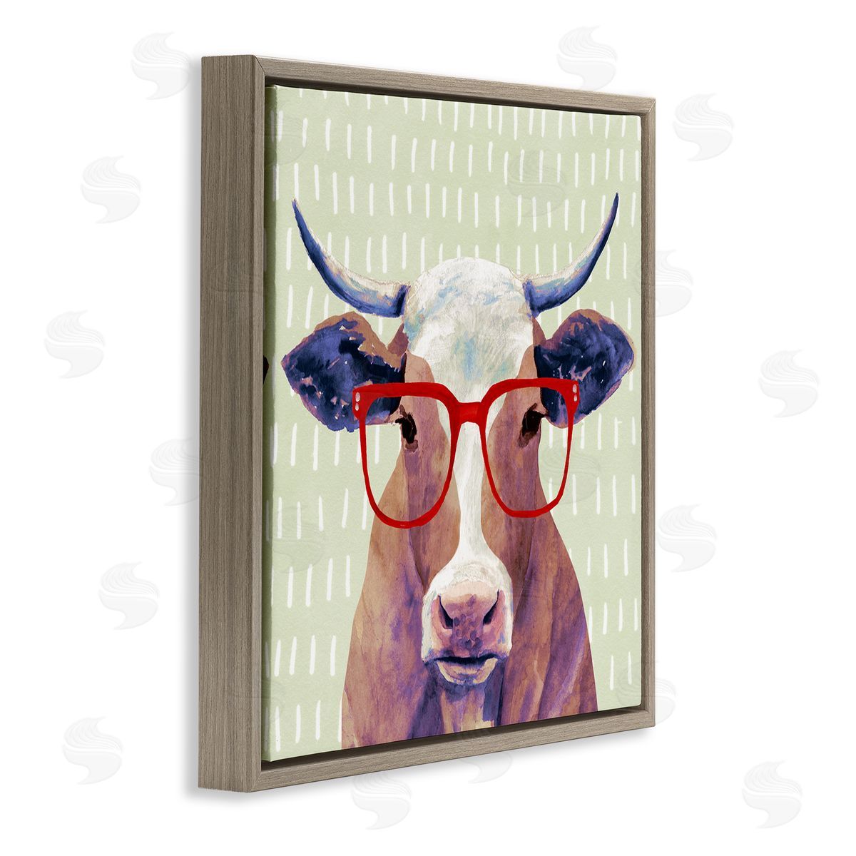 Victoria Borges | Hipster Cow with Red Glasses