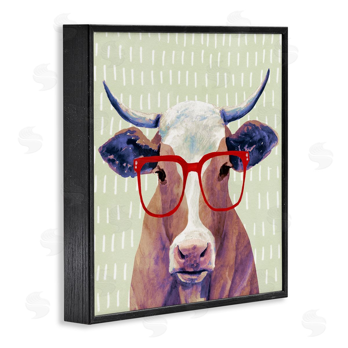 Victoria Borges | Hipster Cow with Red Glasses