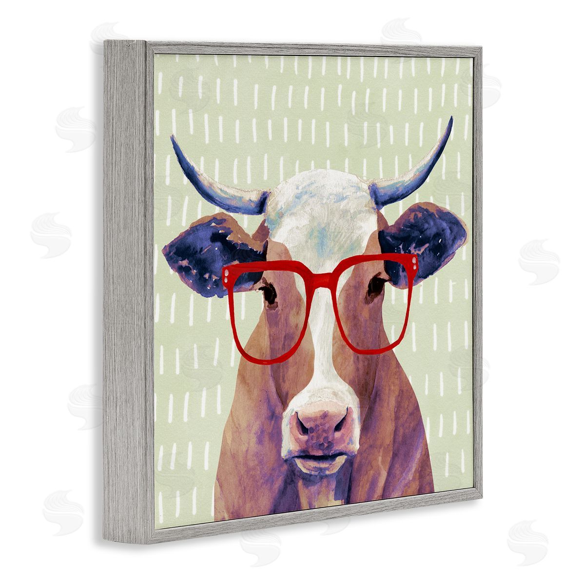 Victoria Borges | Hipster Cow with Red Glasses