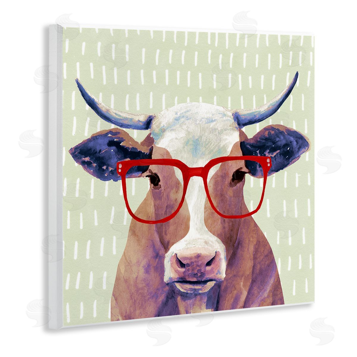 Victoria Borges | Hipster Cow with Red Glasses