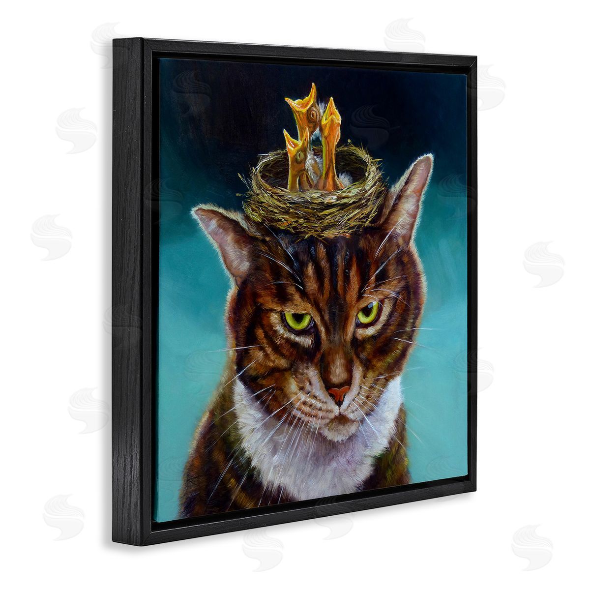 Lucia Heffernan | Cat with Bird Nest