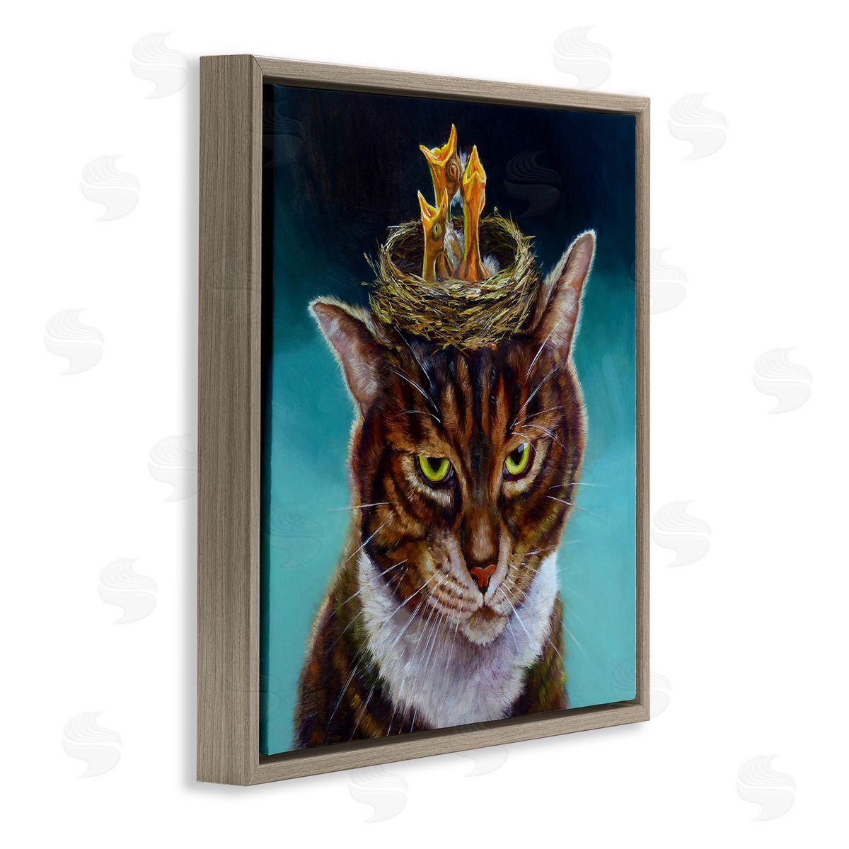 Lucia Heffernan | Cat with Bird Nest