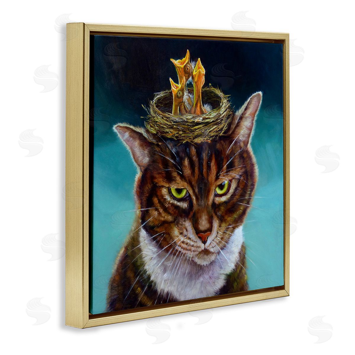 Lucia Heffernan | Cat with Bird Nest