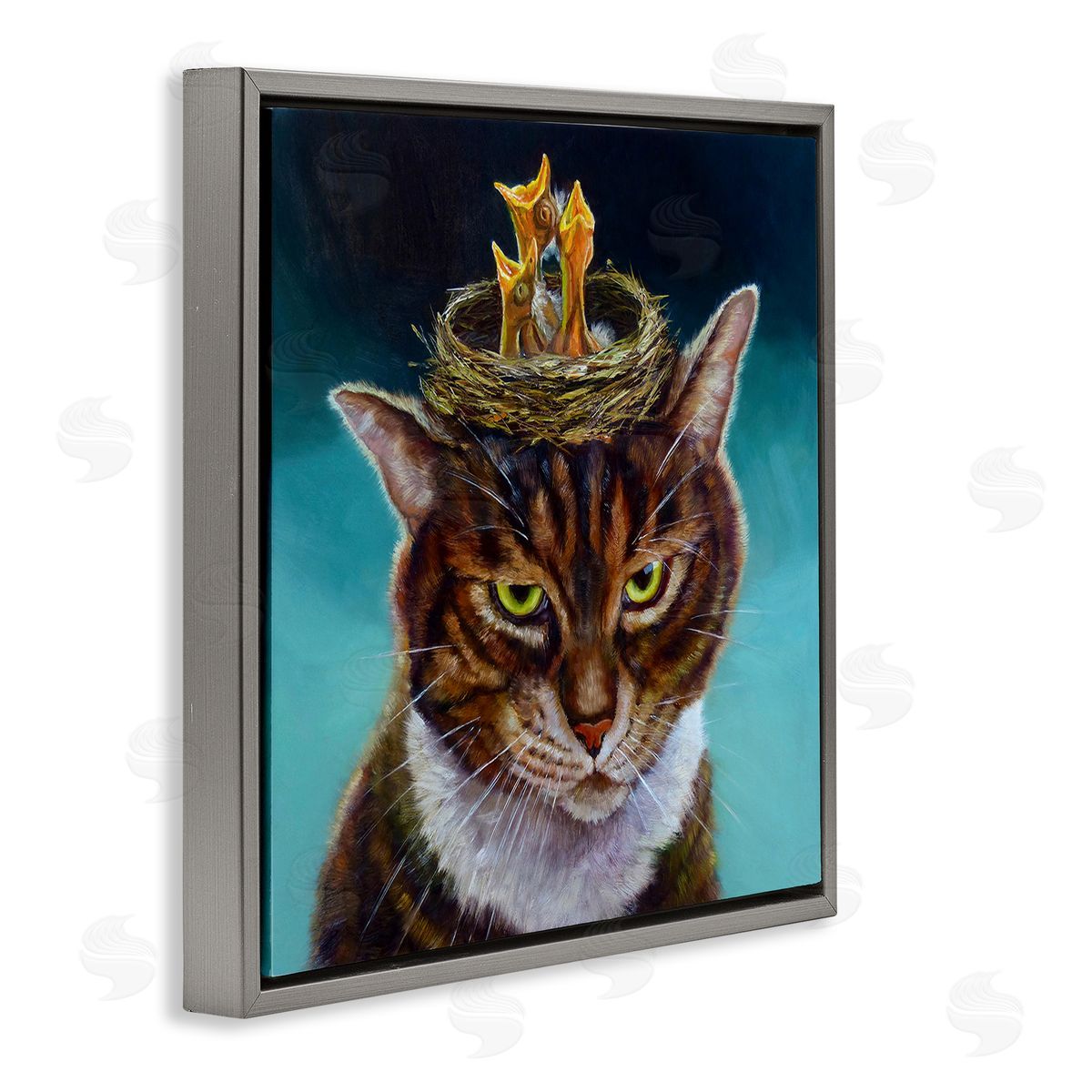 Lucia Heffernan | Cat with Bird Nest