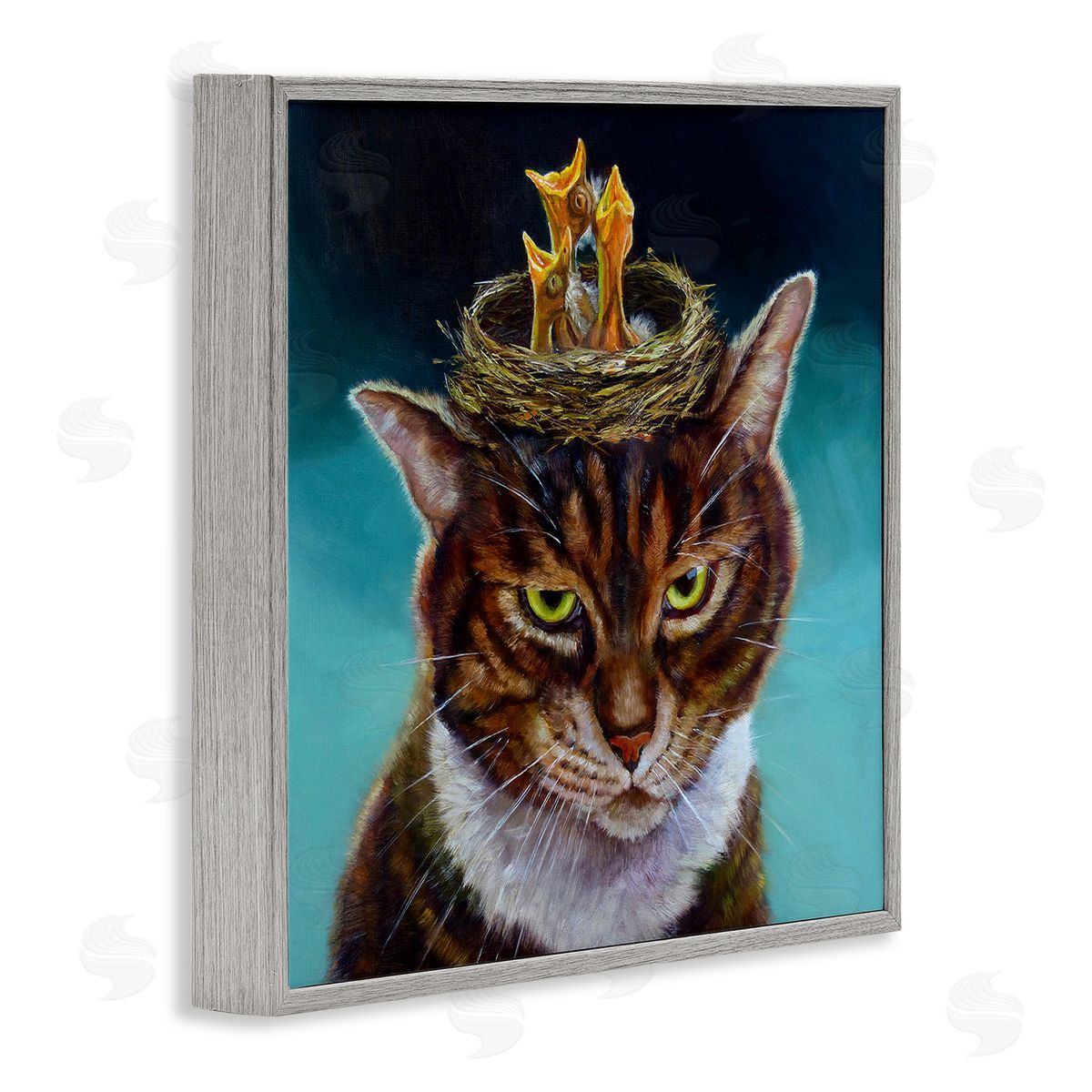 Lucia Heffernan | Cat with Bird Nest