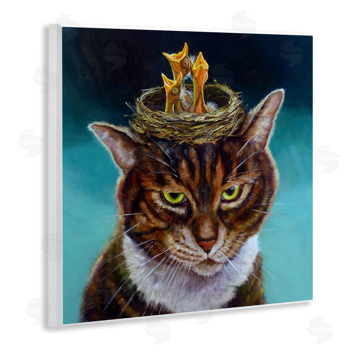 Lucia Heffernan | Cat with Bird Nest