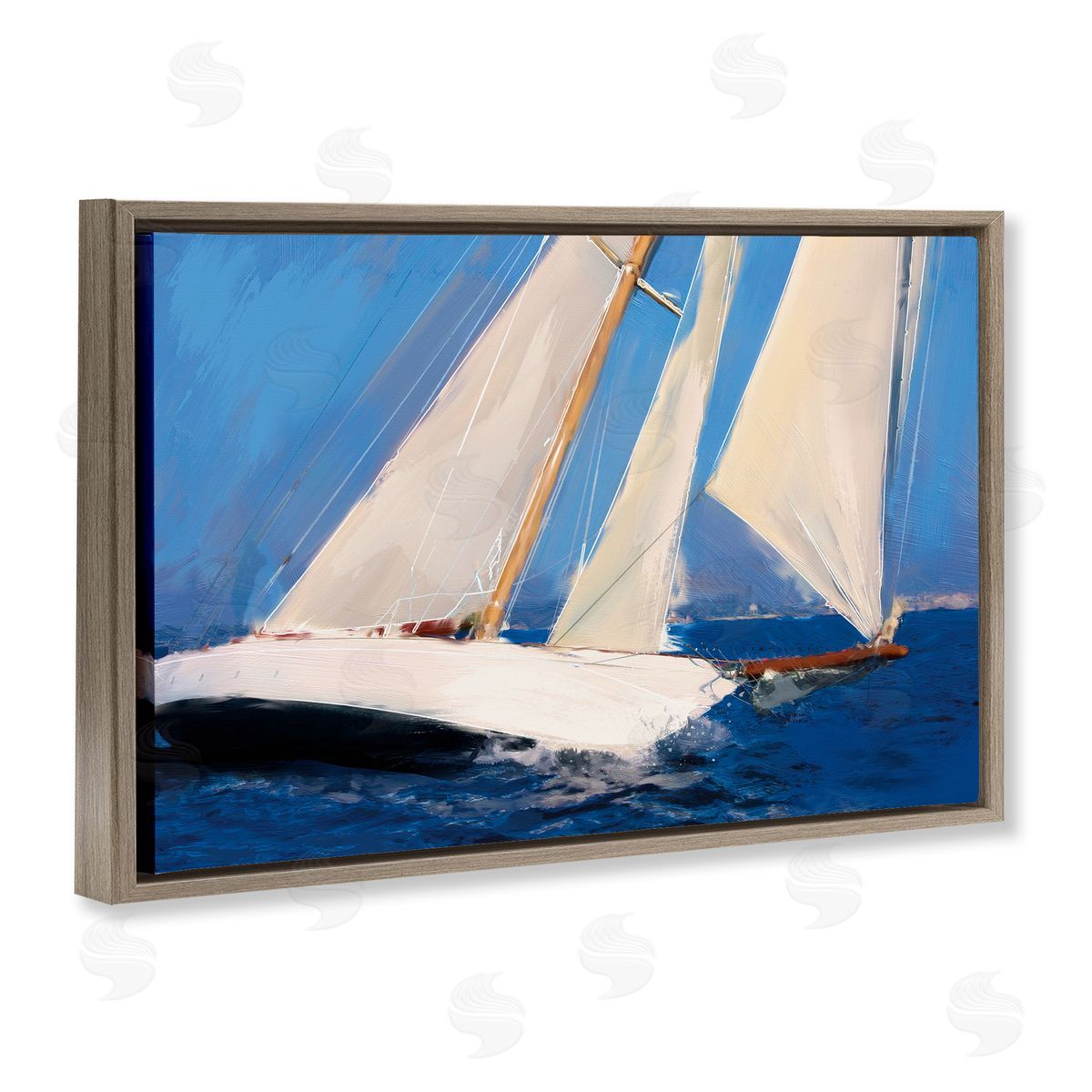 Porter Hastings | Abstract Sailboats in Wind