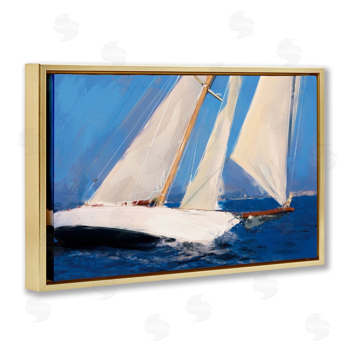 Porter Hastings | Abstract Sailboats in Wind