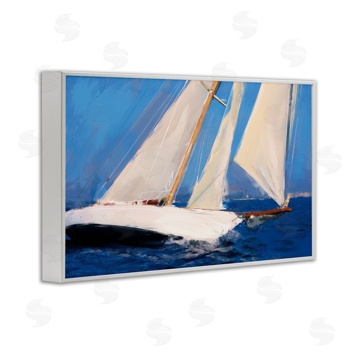 Porter Hastings | Abstract Sailboats in Wind