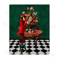 Erika C. Brothers | Classic Style Bird Person with Flowers