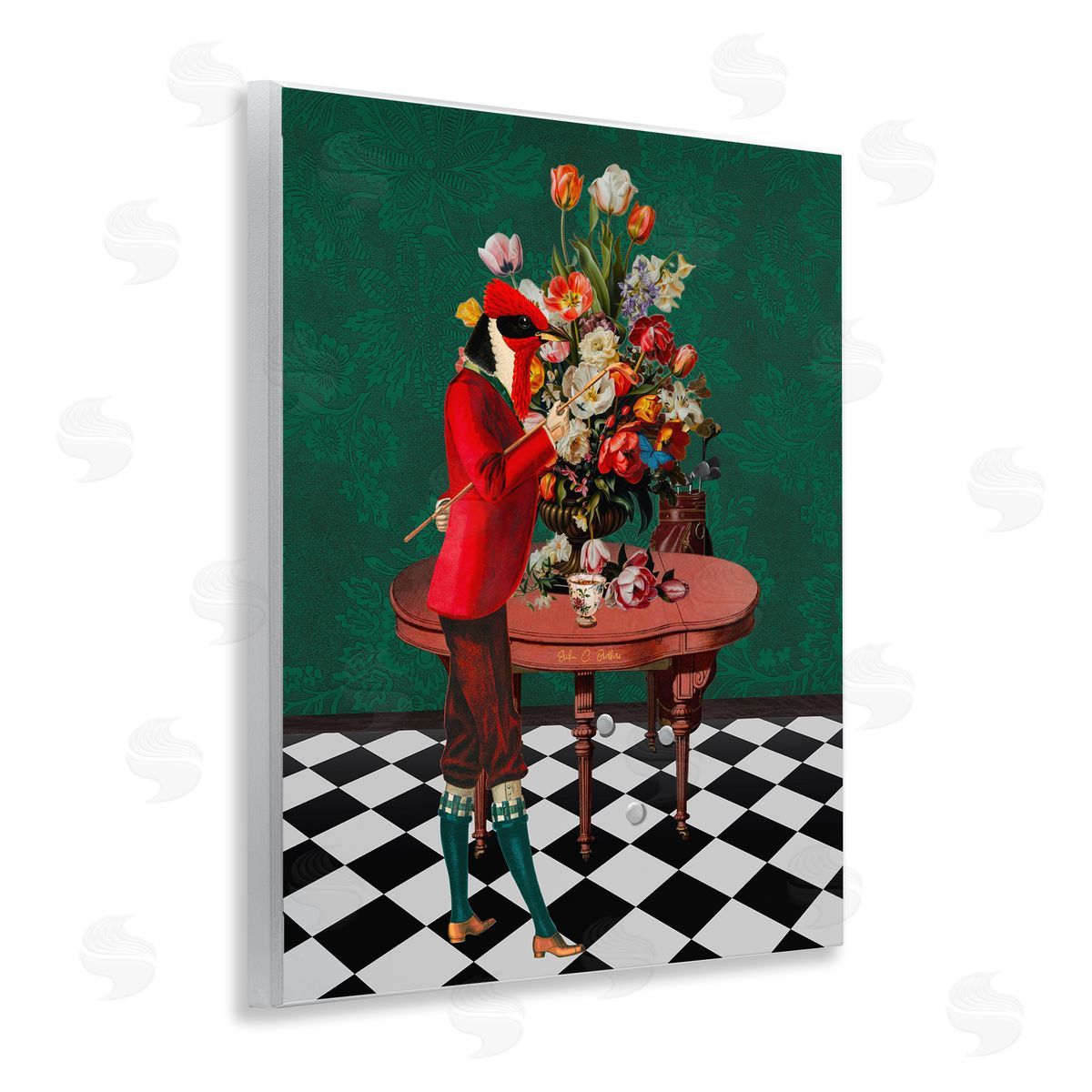 Erika C. Brothers | Classic Style Bird Person with Flowers