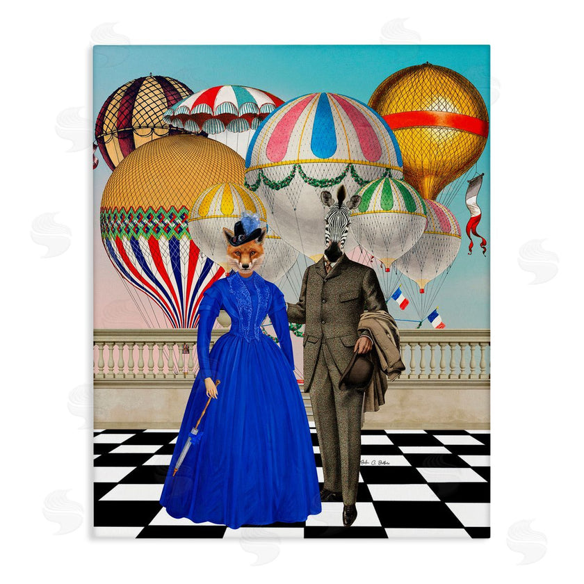 Erika C. Brothers | Animal Couple with Hot Air Balloons