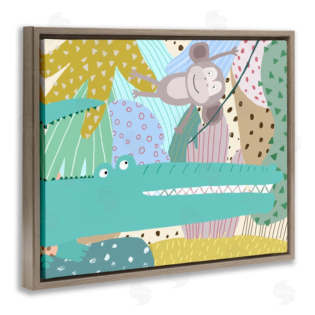 Carla Daly | Wild Animals in Patterned Jungle