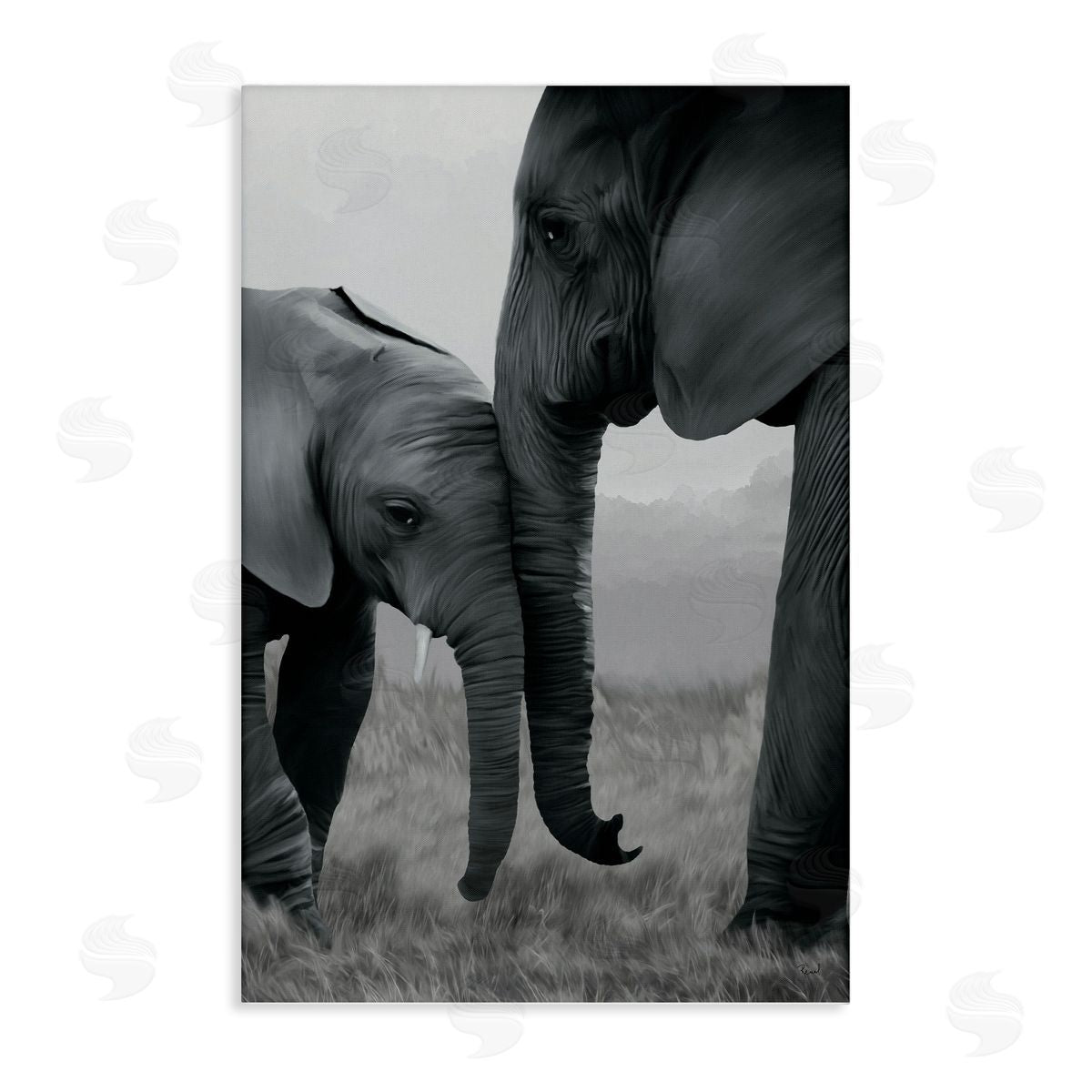 Renel Peters | Mother and Baby Elephant