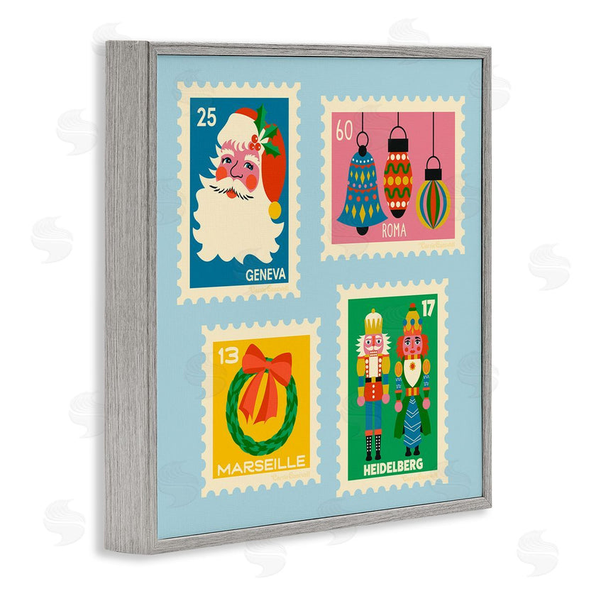 Carrie Cantwell | Vintage Christmas Postage Stamps