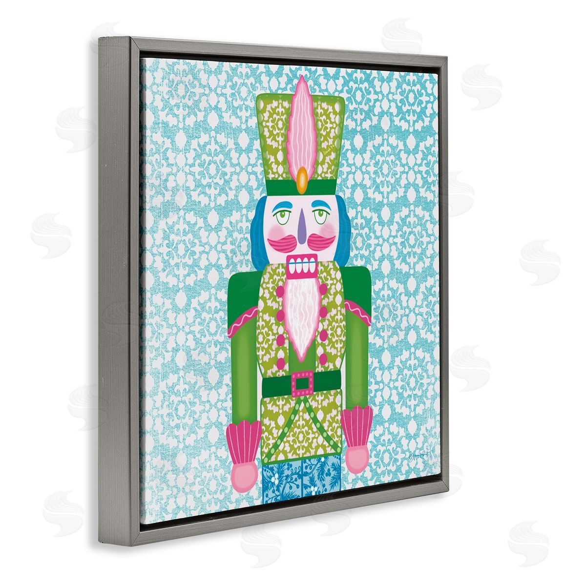 Annie LaPoint Bright Hued Seasonal Nutcracker Canvas Wall Art Print