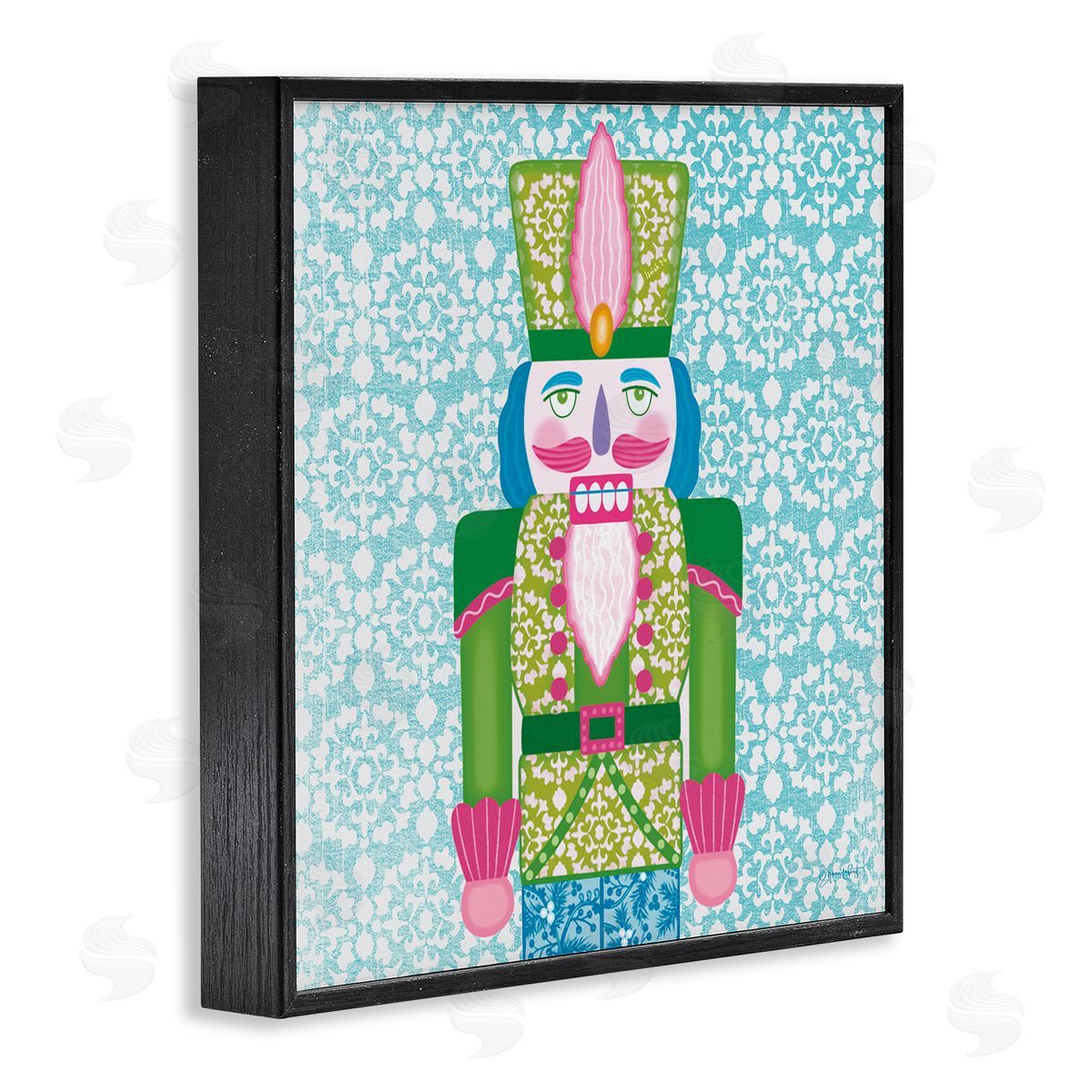 Annie LaPoint Bright Hued Seasonal Nutcracker Canvas Wall Art Print