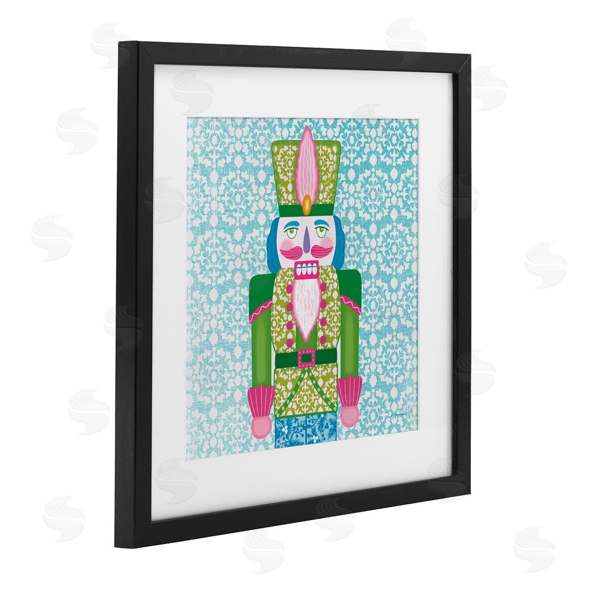 Annie LaPoint Bright Hued Seasonal Nutcracker Canvas Wall Art Print