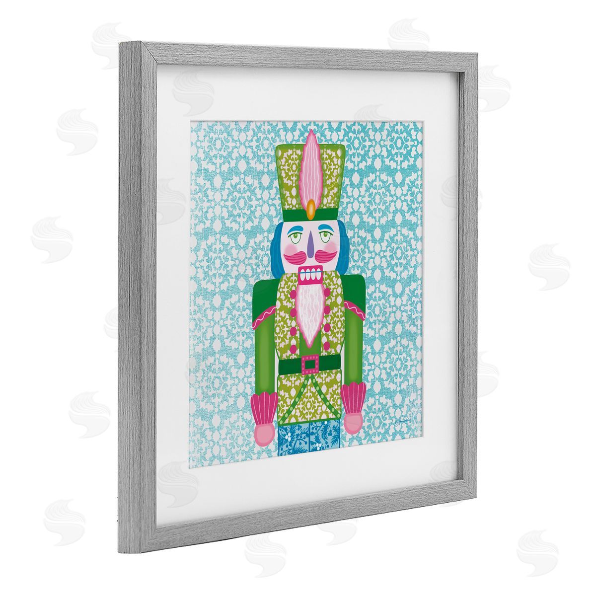 Annie LaPoint Bright Hued Seasonal Nutcracker Canvas Wall Art Print