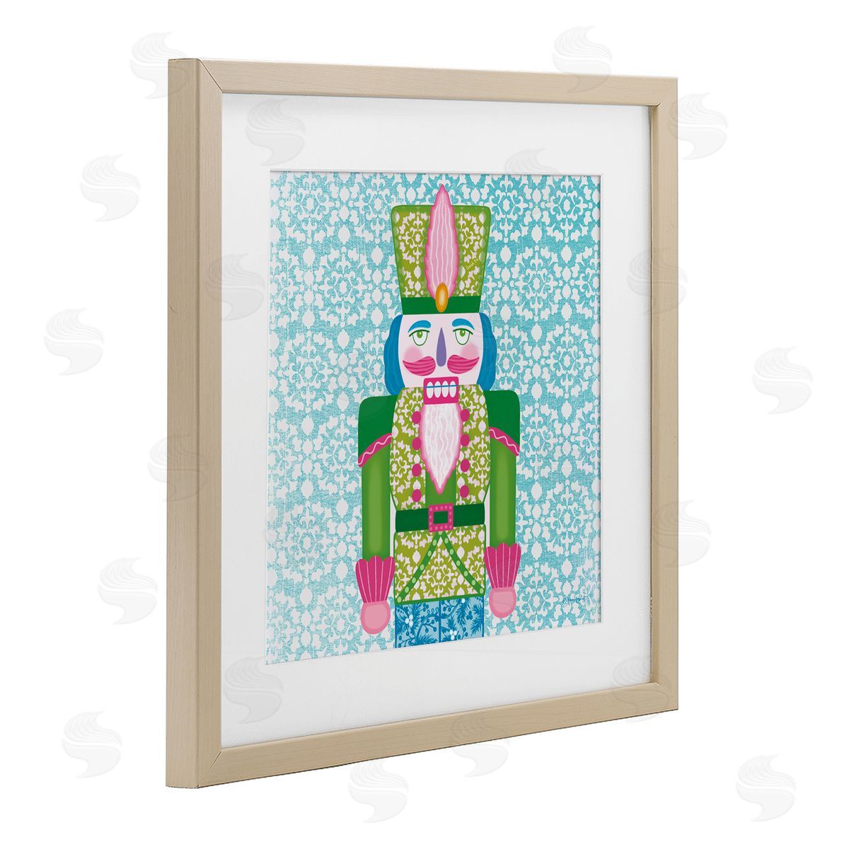 Annie LaPoint Bright Hued Seasonal Nutcracker Canvas Wall Art Print