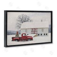 Lori Deiter | Snowy Farmhouse on Christmas