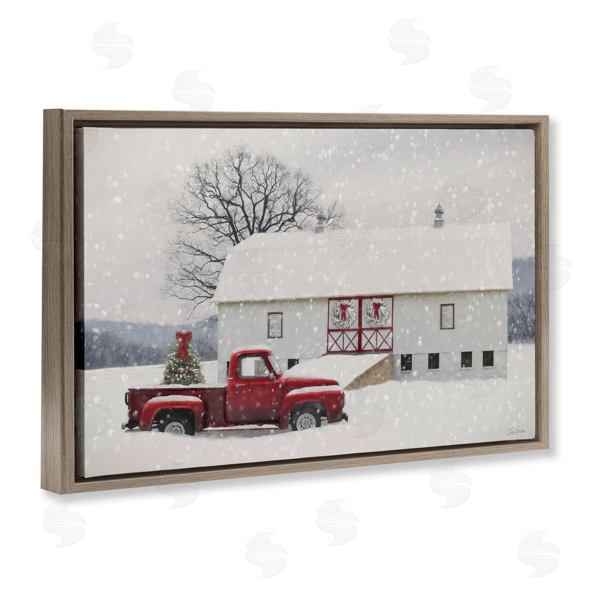 Lori Deiter | Snowy Farmhouse on Christmas