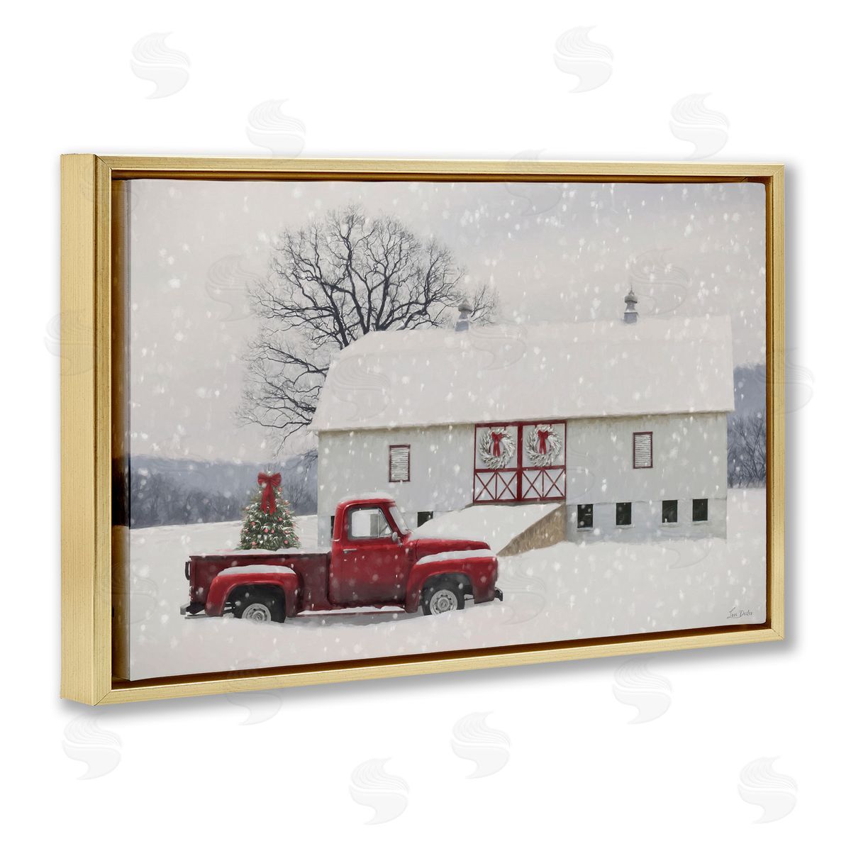 Lori Deiter | Snowy Farmhouse on Christmas