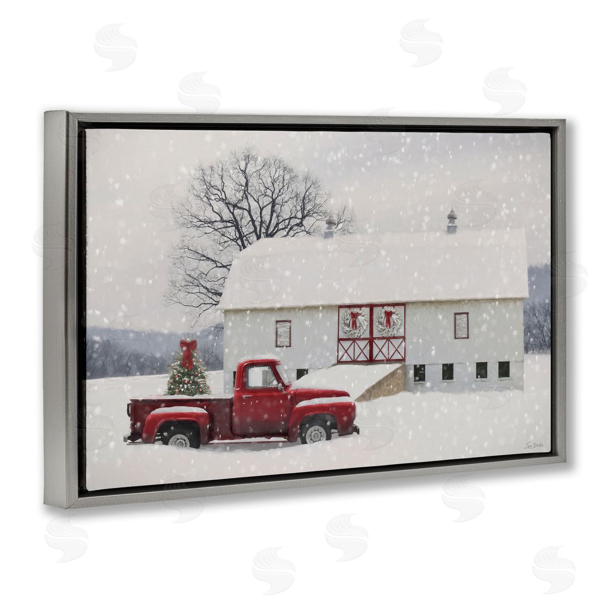 Lori Deiter | Snowy Farmhouse on Christmas