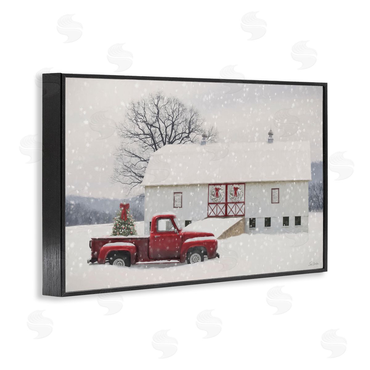 Lori Deiter | Snowy Farmhouse on Christmas