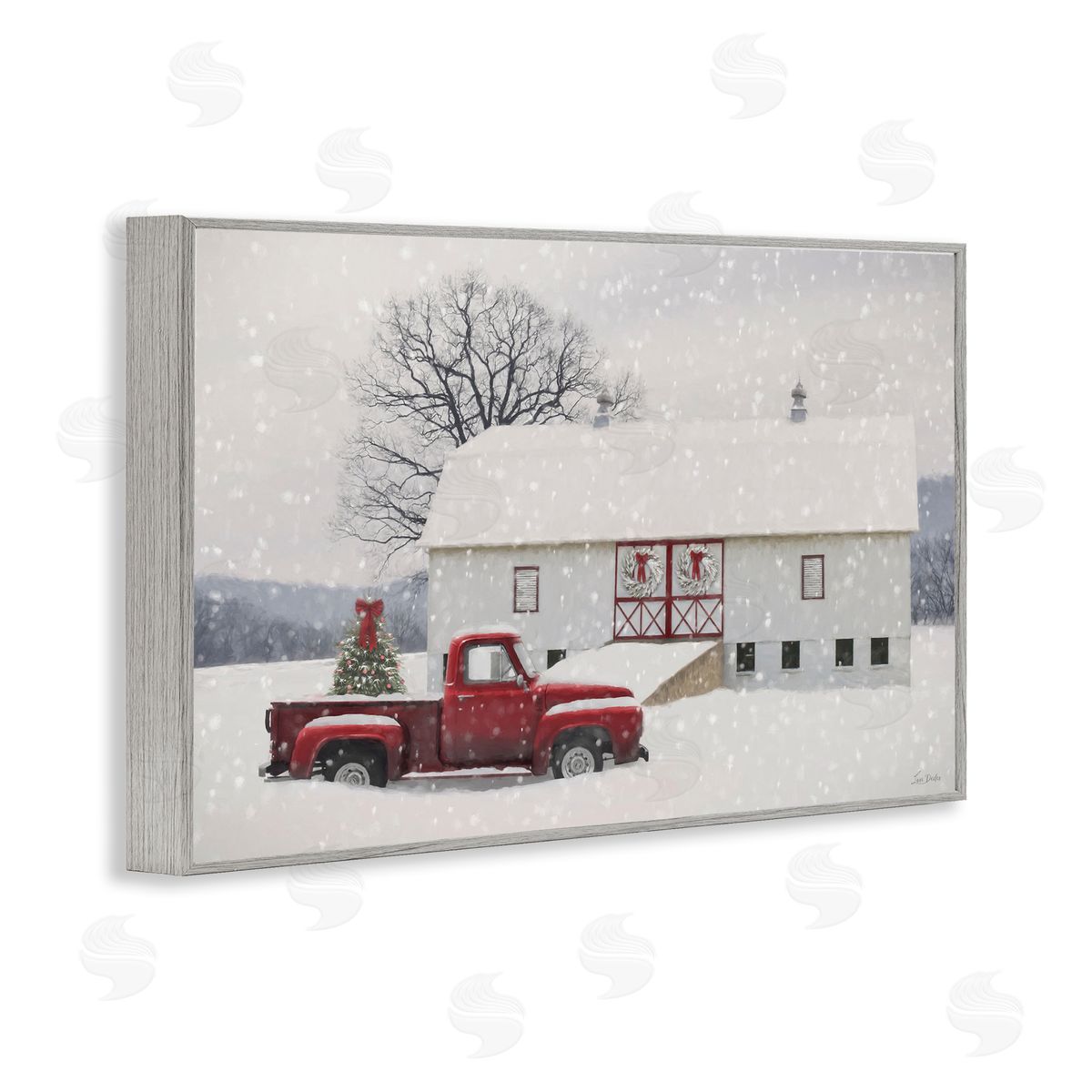Lori Deiter | Snowy Farmhouse on Christmas