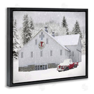 Lori Deiter | Red Truck & Snowy Farmhouse