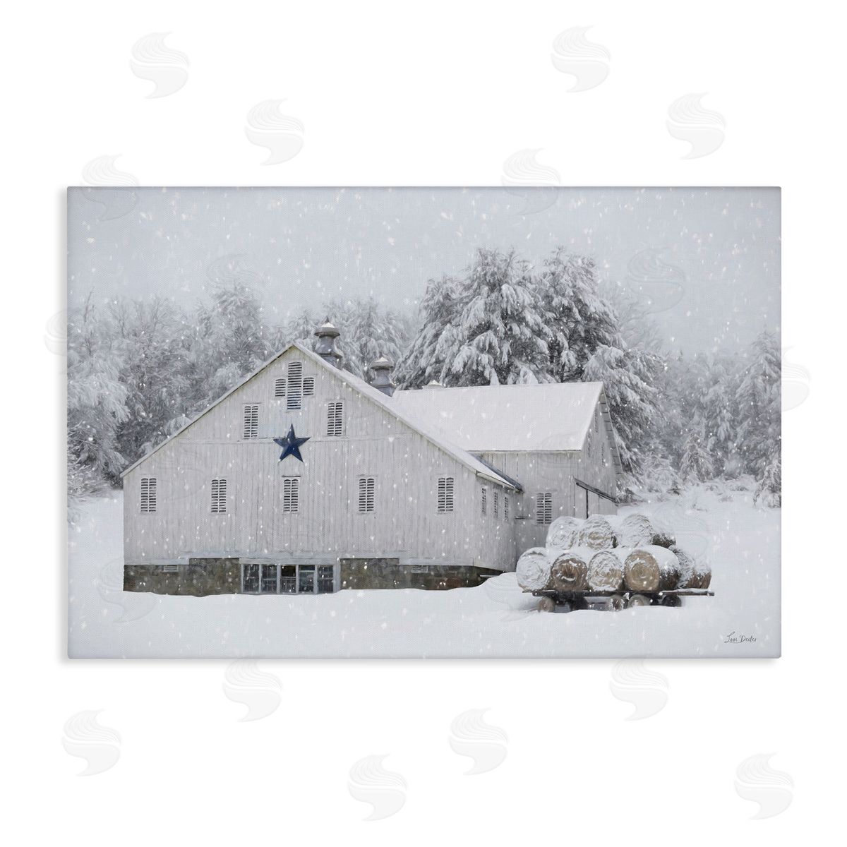 Lori Deiter | Snowy White Farmhouse Scene